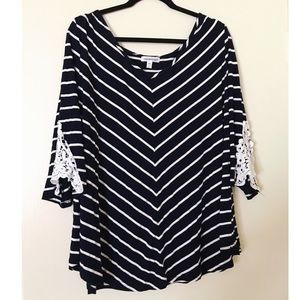 *3 for $30* Roomates plus size 3x Blue blouse